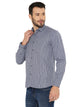 Slim Fit Checkered Shirt in Grey for Men [MSS102]
