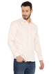 Slim Fit Checkered Light Orange Shirt for Men [MSS107]