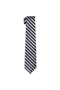 Black Classic Printed Silk Necktie [MSTE009]